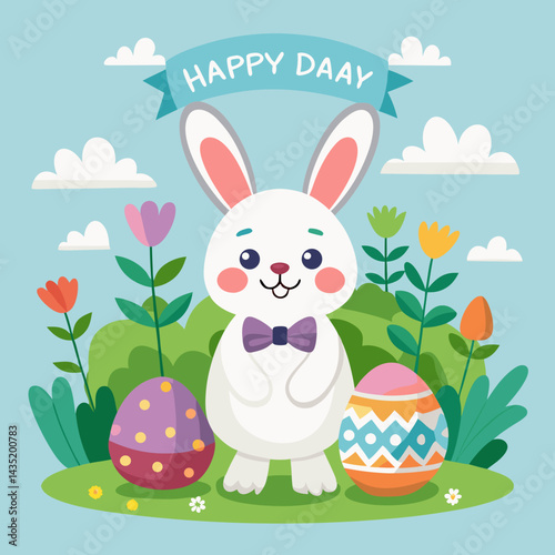 Nice bunny happy Easter
