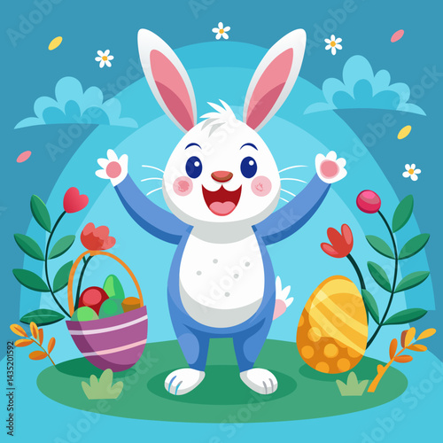 Nice bunny happy Easter