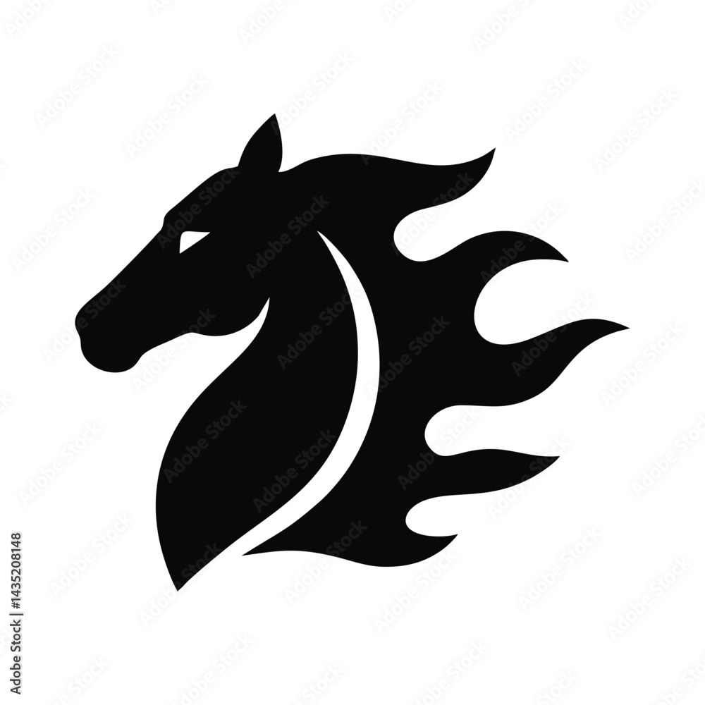 Fototapeta premium horse logo illustration