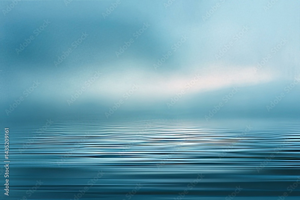 Fototapeta premium Abstract Blue Water Scene