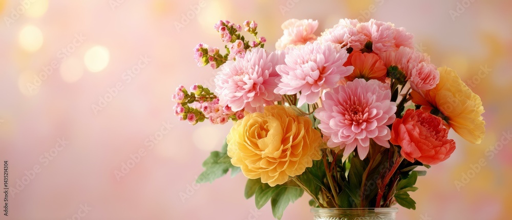 Obraz premium Beautiful Bouquet of Colorful Flowers