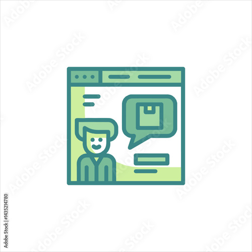 Smiling customer service representative assisting with package tracking on website, providing helpful support and information to online shoppers.