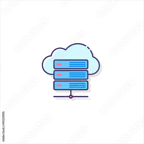 Cloud server stores data securely, representing modern technology solutions for business and personal use, conveying a sense of innovation and reliability.