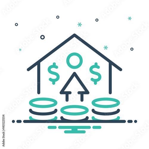 Mix icon for investment