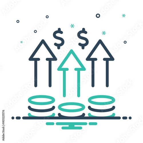 Mix icon for profit