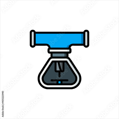 Blue and gray sprinkler head irrigates a lawn on a sunny day, ensuring healthy grass and vibrant greenery in a wellmaintained garden.