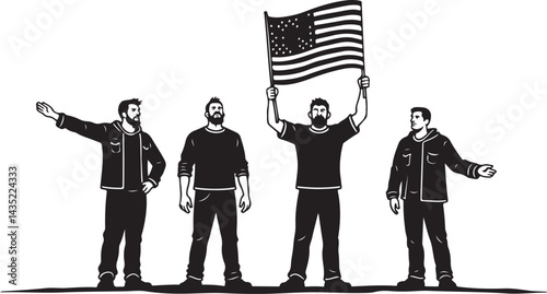 American Pride and Ice Hockey Spirit
