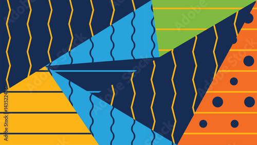 cubism vector background