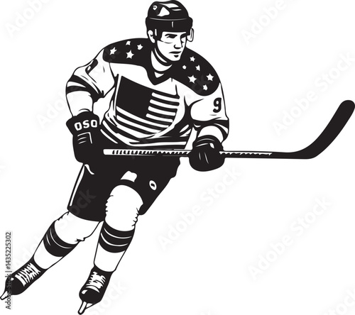 American Pride and Ice Hockey Spirit