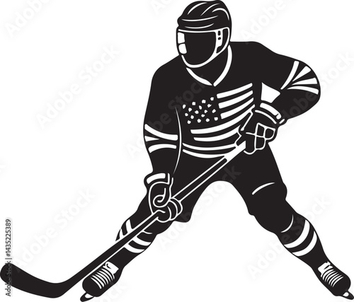 American Pride and Ice Hockey Spirit