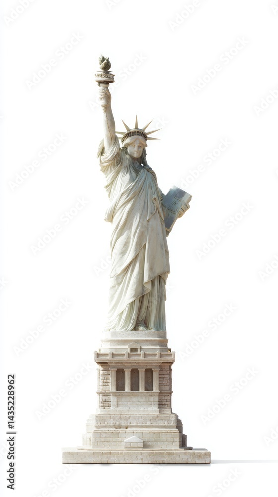 Fototapeta premium Statue of Liberty Detailed Model