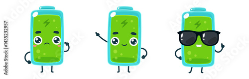 Set Mascot images of the Full Battery