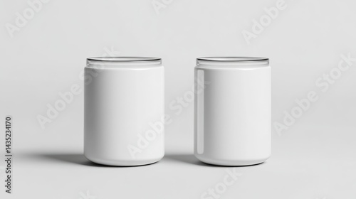 Wallpaper Mural Blank white reusable beverage cans Torontodigital.ca