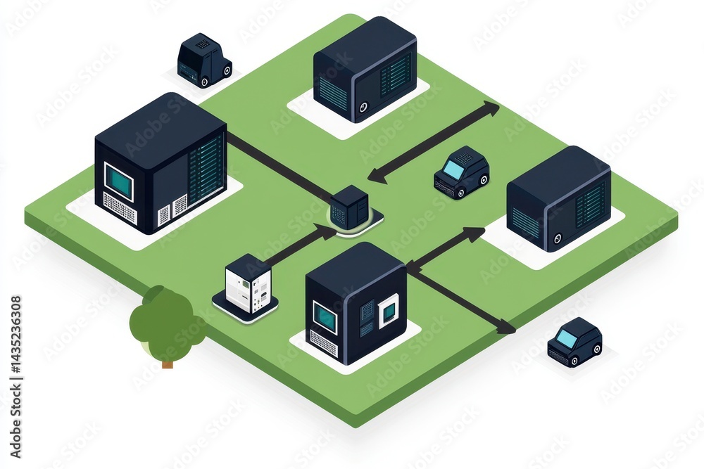 Network of connected data centers Network of connected data centers