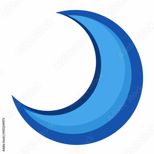 Minimal Moon Icon Vector | Printable Celestial Graphic for Digital & Wall Art