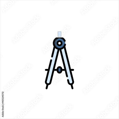 vector illustration of a tripod
