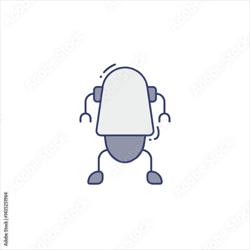 vector illustration of cartoon character