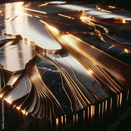 Marble Tabletop casting deep shadows