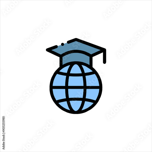 globe with graduation cap