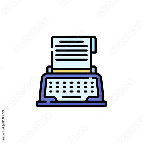 illustration of an old typewriter