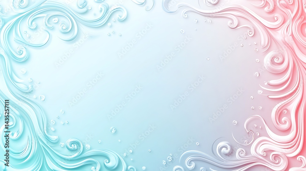 Pastel Swirl Frame Background. Pastel Swirl Frame Background.
