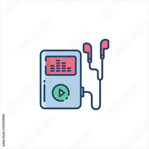 vector illustration of a digital camera