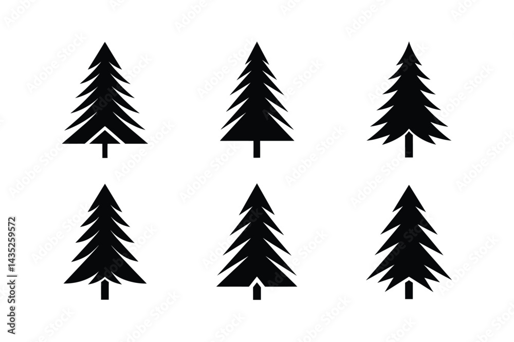 Fototapeta premium Organic Style Tree Pictogram