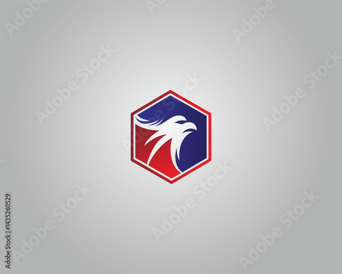 Eagle Head Logo Design Modern Creative Vector Template.