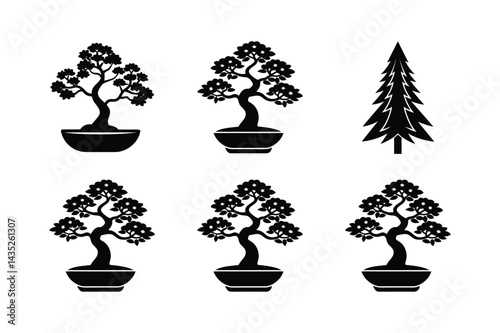Minimal Forest Tree Icon Design