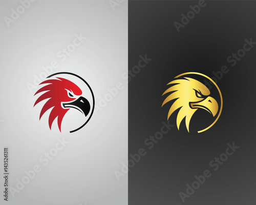 Eagle Head Logo Design Modern Creative Vector Template.