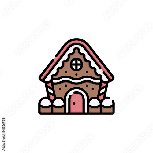 gingerbread house icon