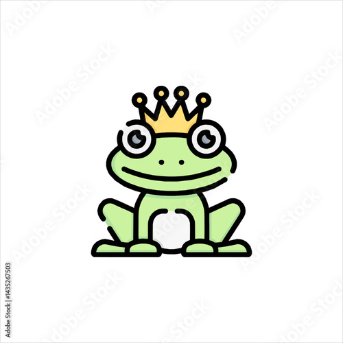 frog on white background