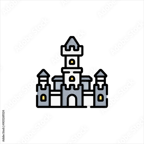 vector illustration of a castle