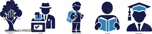 Public Service  Icon Set  Police, Fire, Hospital, Transport, Safety

