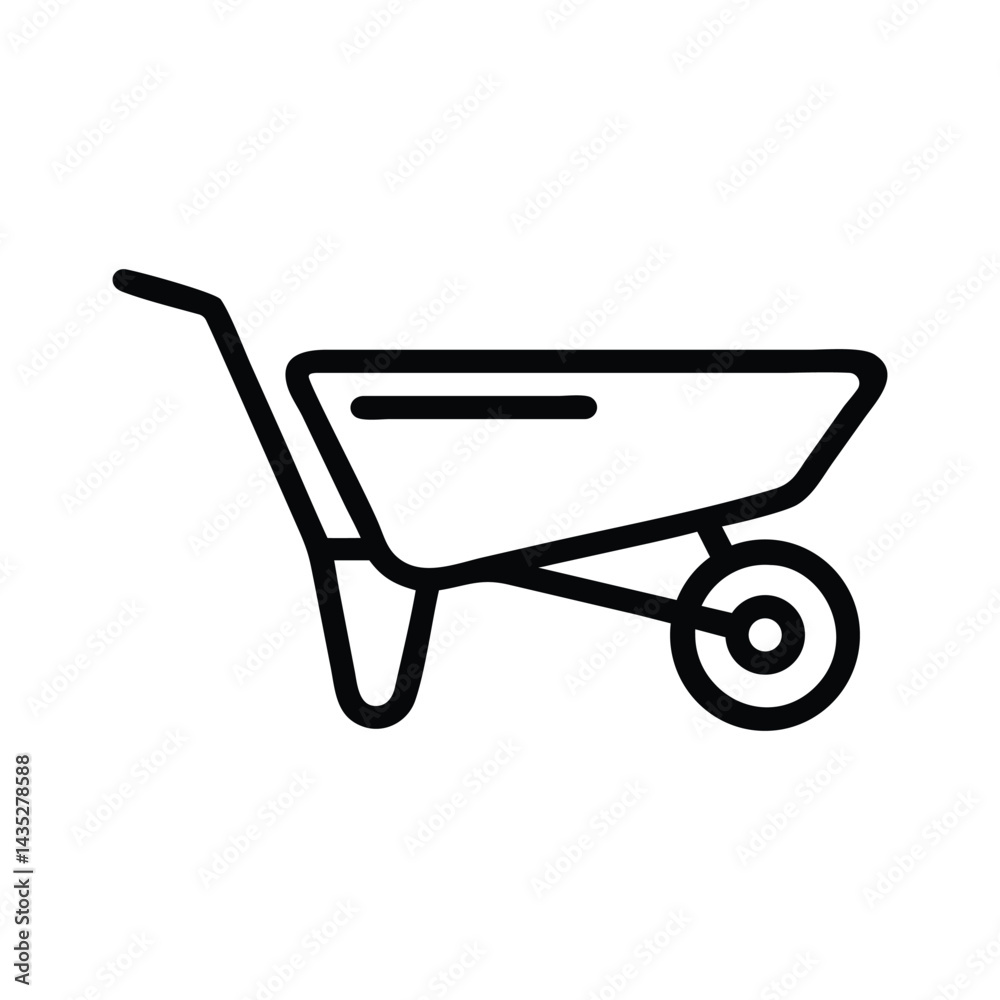wheelbarrow icon wheelbarrow icon