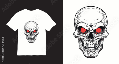 Graffiti skull graphic vector t-shirt design