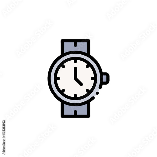 vector illustration of a watch