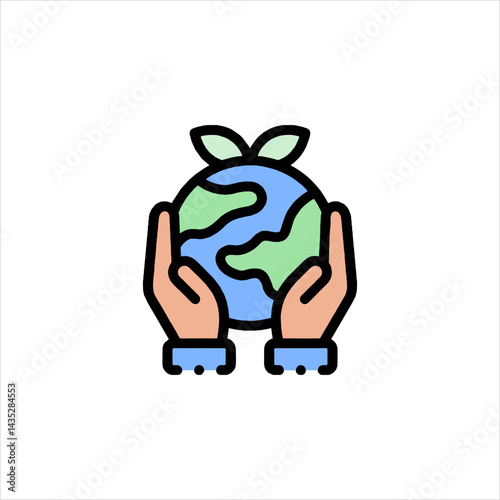 robot holding a globe