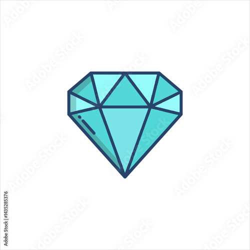 diamond on white background
