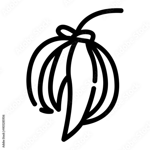 ylang ylang Line Icon