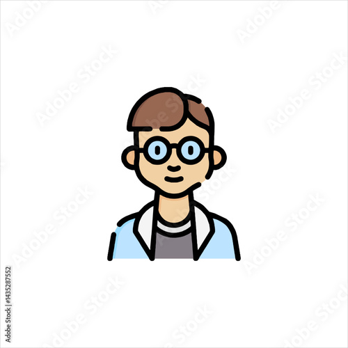 funny cartoon casual man