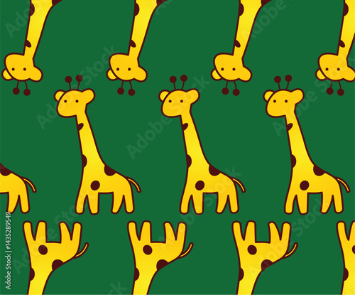 giraffe background vector