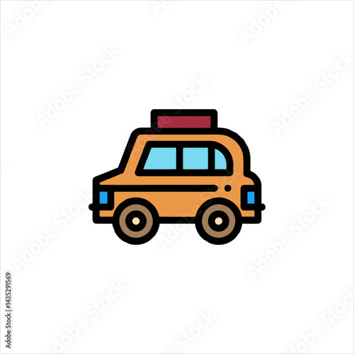 vector cartoon car