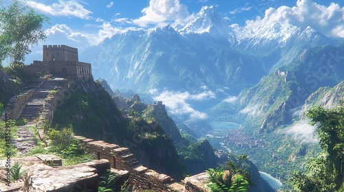 Historic charm of Wallace nestled in Idaho's scenic valley with mountains in the background