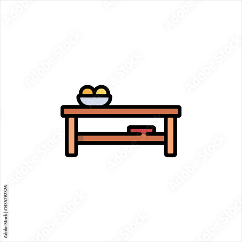 vector illustration of a table