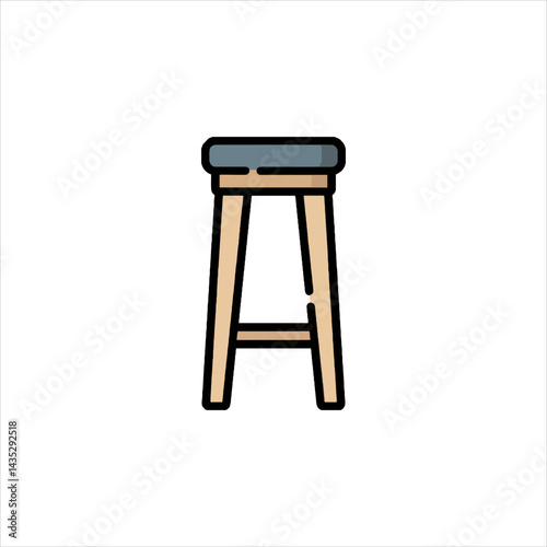 wooden chair isolated on white