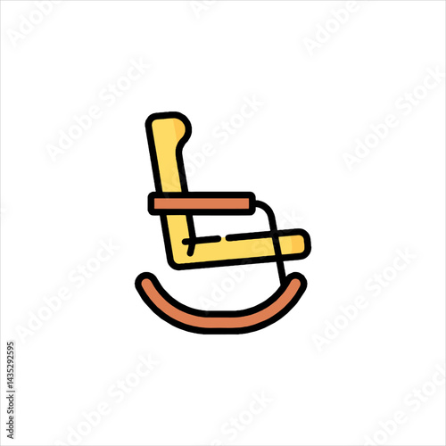 wooden rocking chair