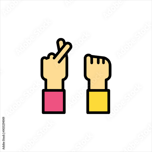 victory hand sign