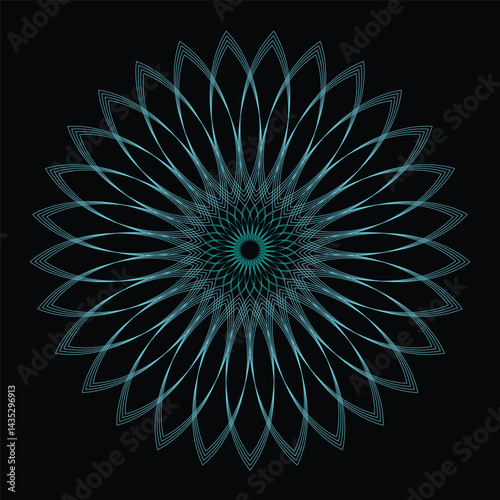 Vector illustration abstract pattern object