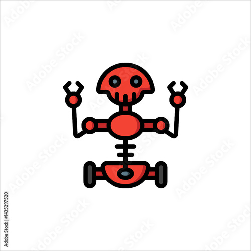 funny cartoon robot